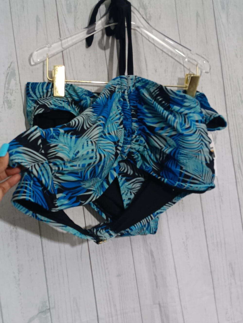 Time and tru bikini halter top Bathing Suit Set NWT 3X